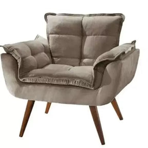 Kit de 2 fauteuils décoratifs Opala avec pieds en forme de bâton